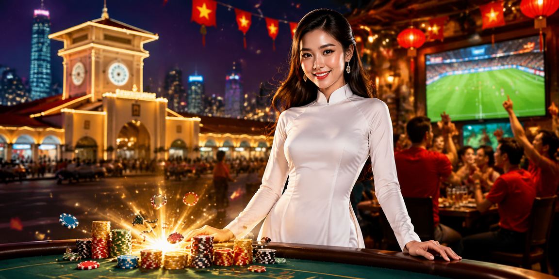 Phụ nữ mặc áo dài chơi casino trực tuyến tại TP Hồ Chí Minh buổi tối