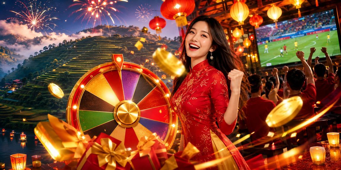 Người chơi roulette tại phố đèn lồng Hội An về đêm